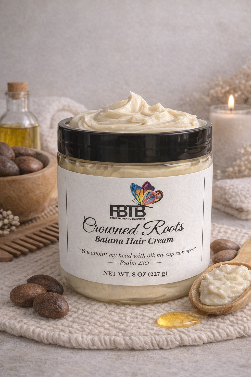 Crowned Roots Batana Hair Cream
